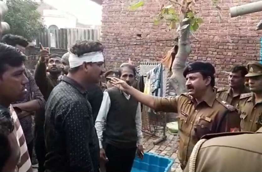 Fiirng VIDEO: पुरानी रंजिश में दो पक्षों के बीच पथराव और फायरिंग, गोली लगने से दो युवक घायल