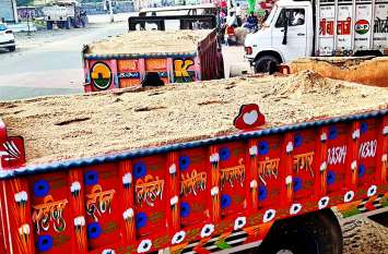Illegal Bajri Transport in kota Rajasthan. Illegal gravel mining कोटा में अवैध बजरी से गर्म हो रही खनन माफिया की जेब, ठंड में ठिठुर गई टास्क फोर्स