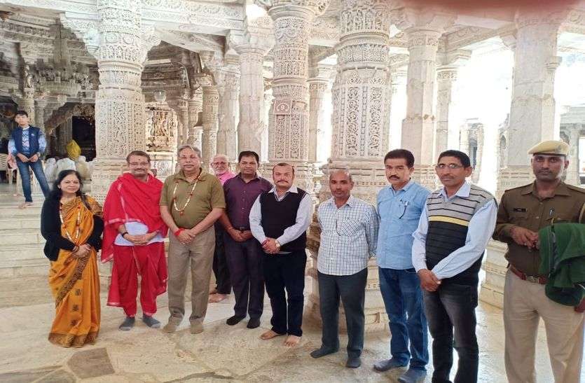 उड़ीसा लोकायुक्त, गुवाहाटी के पूर्व मुख्य न्यायाधीश अजीत कुमार सिंह ने निहारा राणकपुर स्थापत्य शिल्प वैभव उड़ीसा लोकायुक्त, गुवाहाटी के पूर्व मुख्य न्यायाधीश अजीत कुमार सिंह ने निहारा राणकपुर स्थापत्य शिल्प वैभव