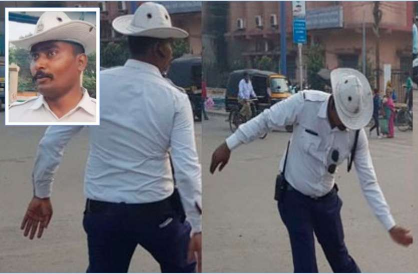 टैफिक कंट्रोल का नया अंदाज : सिपाही मोहसिन शेख डांस स्टेप्स कर नियंत्रित करता हैं यातायात, सोशल मीडिया पर हो रहा वायरल टैफिक कंट्रोल का नया अंदाज : सिपाही मोहसिन शेख डांस स्टेप्स कर नियंत्रित करता हैं यातायात, सोशल मीडिया पर हो रहा वायरल