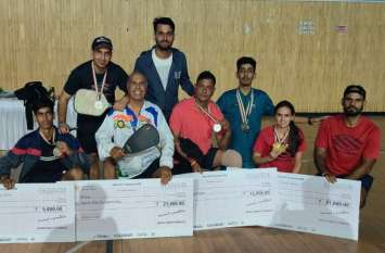 Rajasthan team wins 7 medals in pickleball tournament held in Pune ऑल इंडिया पिकलबॉल टूर्नामेंट में राजस्थान टीम का दबदबा, जीते 7 मेडल