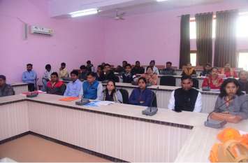 Continuing rehabilitation education, Rajasthan Vidyapeeth, udaipur निशक्त बच्चों को सहयोग चाहिये, दया नहीं - प्रो. सारंगदेवोत