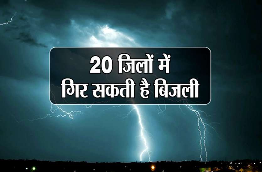 cold weather temperature Weather Alert-भारी बारिश के बाद अब 20 जिलों में बिजली गिरने का खतरा
