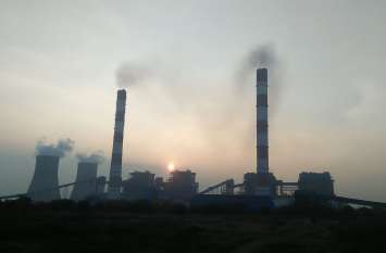 Siganji Thermal Project news khandwa सिंगाजी ताप परियोजना की चारों चिमनियों से निकला धुआं