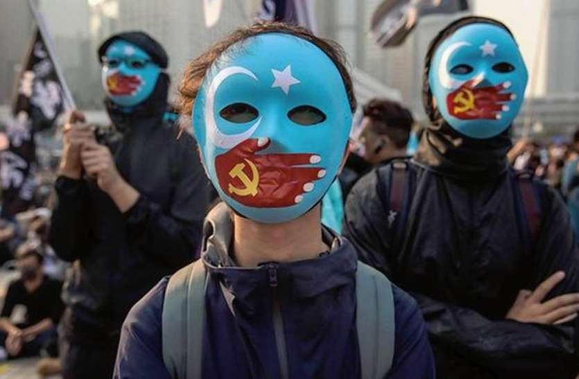 Uighur Rally हांगकांग आंदोलनकारियों की उइगर मुस्लिमों के समर्थन में रैली, चीन के लिए बढ़ी मुसीबत
