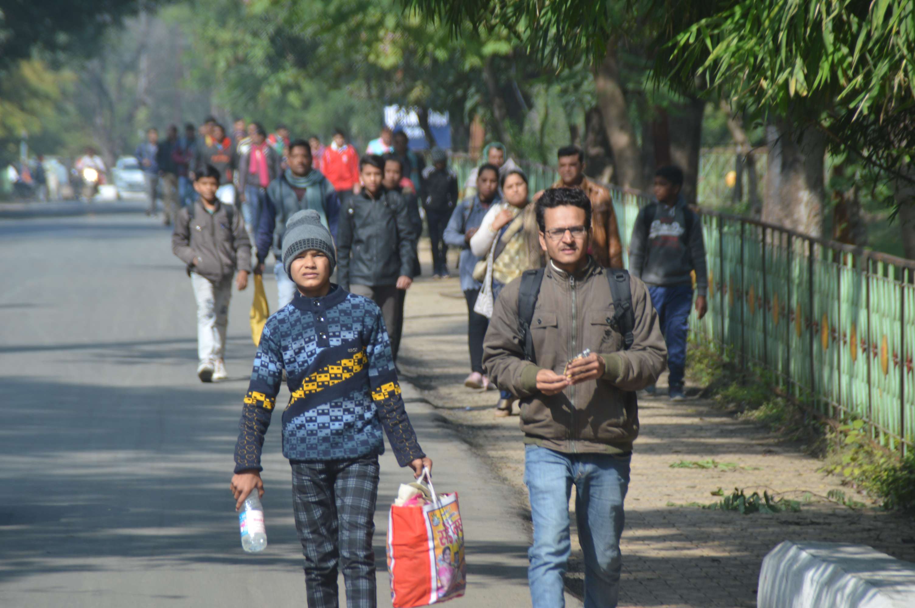 सैनिक स्कूल में प्रवेश पाने दी परीक्षा, शहर के 16 केन्द्रों पर थी व्यवस्था