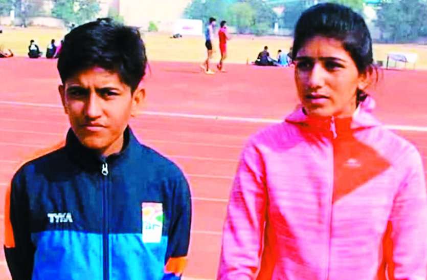 Mamta and Chatru won gold and silver at state level राज्य स्तर पर ममता व चतरू ने जीता गोल्ड व रजत