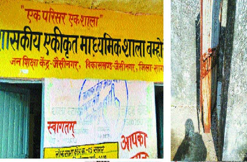 शासकीय स्कूल के शौचालय चोक, गंदगी का अंबार स्कूलों में शौचालयों के दरवाजे उखड़े सीट टूटी और पानी की व्यवस्था नहीं