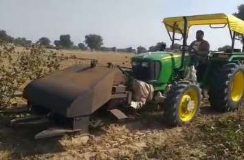 The farmer has a modern machine designed किसान ने तैयार की अनूठी मशीन