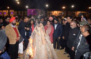 Lohri festival 2020 celebrated in Jodhpur Lohri celebration 2020 : जोधपुर में लोहड़ी पर्व की गजब रौनक नजर आई