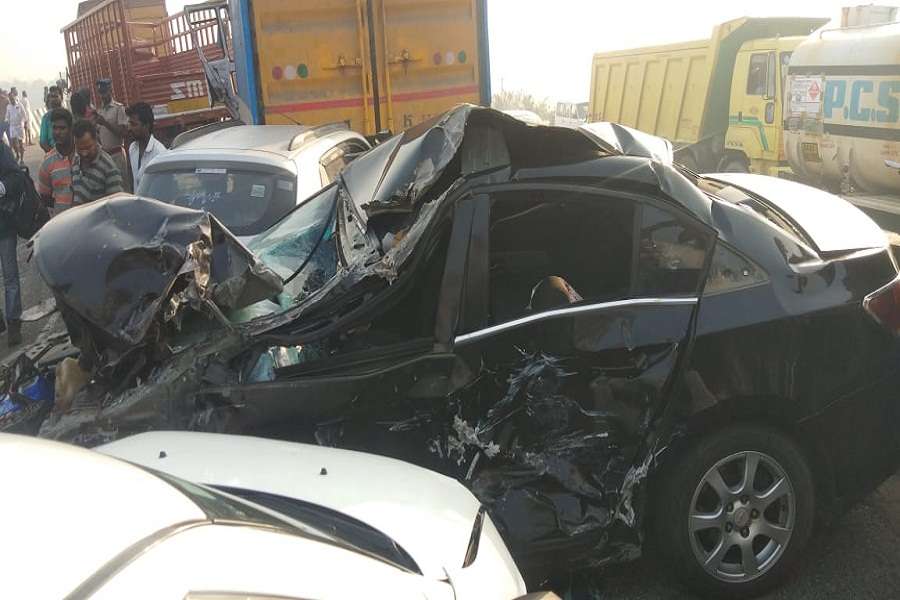 Poor visibility leads to an accident in Vellore in Tamilnadu