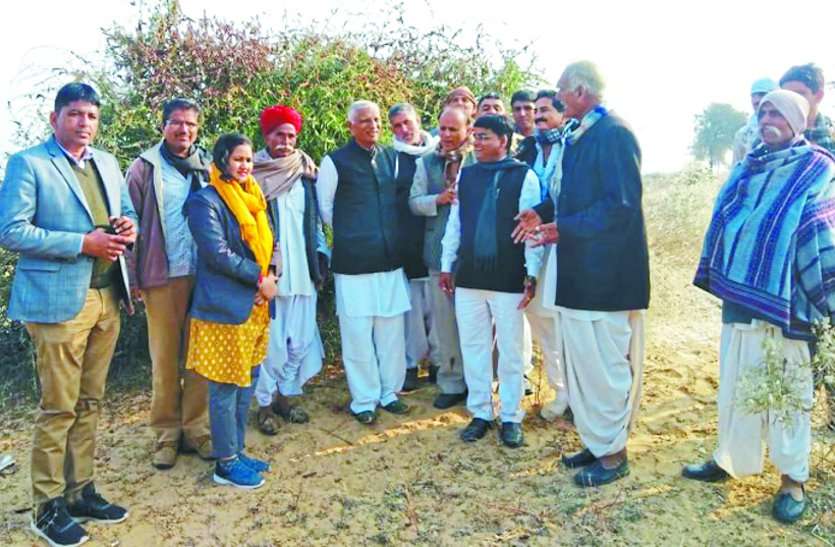 MLA took stock of locust affected areas विधायक ने टिड्डी प्रभावित क्षेत्रों का लिया जायजा