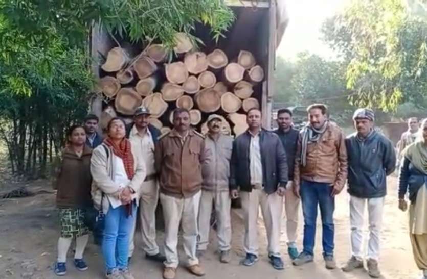 hoshangabad, betul, forest, sagoun, truck, bolero, आखिर अंतरराज्यीय सागौन तस्कर कैसे बच निकले वन विभाग के हाथ से.....