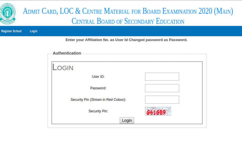 CBSE Board Exam Admit Card 2020 CBSE Board Exam Admit Card 2020 एक ही क्लिक में यहां से करें डाउनलोड