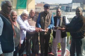 Gifting of collected amount to cowsheds सेवा भारती समिति की ओर संग्रहित राशि को गोशालाओं के लिए की भेंट