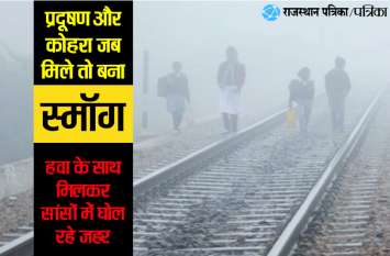 Be careful when you leave the house 'Fog' impaired in pollution घर से निकले तो रहें सावधान!!! प्रदूषण की संगत में बिगड़ा 'कोहरा'