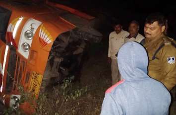 Accident occurred in Bargawan police station area of Singrauli मोरवा से चितरंगी तेज रफ्तार में जा रही थी यात्री बस, फिर गोनर्रा में ऐसा हुआ कि जानकर उड़ जाएंगे होश