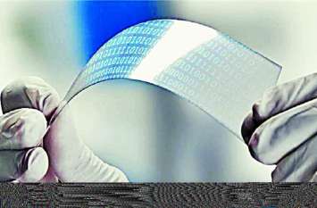 Scientists develop a new ultra-thin 'twisty' electronic material नया लचीला टचस्क्रीन जिस पर रोज पढ़ा जा सकेगा अखबार