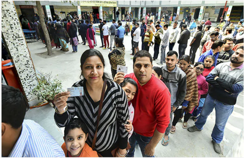 Delhi Election 2020: Voting Ends In 70 Seats, 57.06 Percent Voting ...