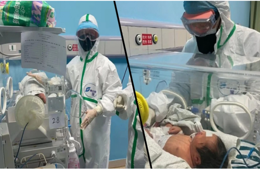 Coronavirus-infected woman gives birth to child in China चीन: Coronavirus से संक्रमित महिला ने बच्चे को दिया जन्म, संक्रमण से अप्रभावित नवजात