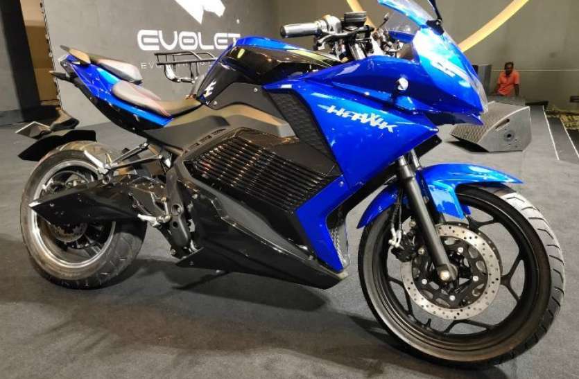 evolet hawk Revolt RV400 को टक्कर देगी इलेक्ट्रिक स्पोर्ट्स बाइक Evolet Hawk, ऑटो एक्सपो में दिखी पहली झलक