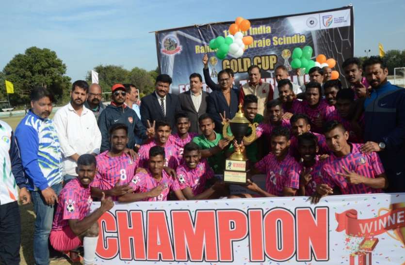 11th All India Rajmata Vijayaraje Scindia Football Competition एलएनआईपीई का चौथी बार चैंपियन बनने का सपना टूटा