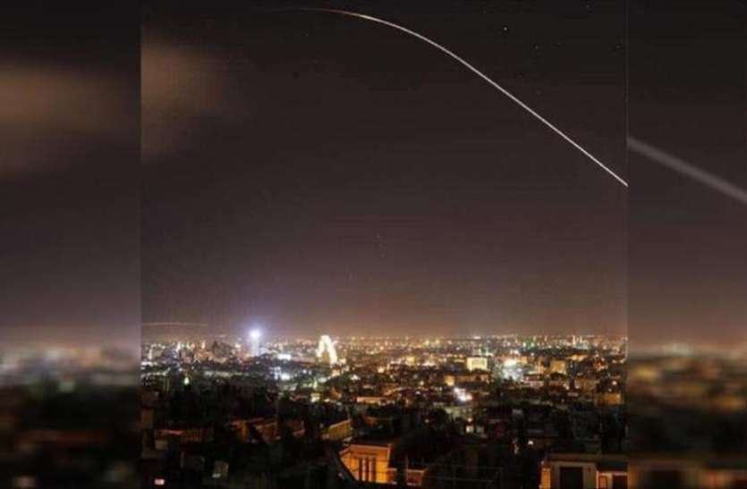 Syria failed Israeli missile attack इजरायली मिसाइल हमले को सीरिया ने किया नाकाम