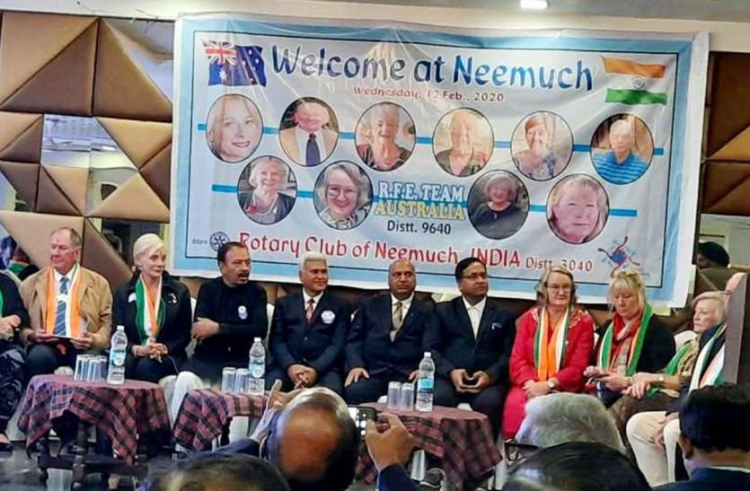 Here, a female member of the Australian Rotary Club said something like that… यहां आस्ट्रेलिया रोटरी क्लब की महिला सदस्य ने कहा ऐसा कुछ कि ...