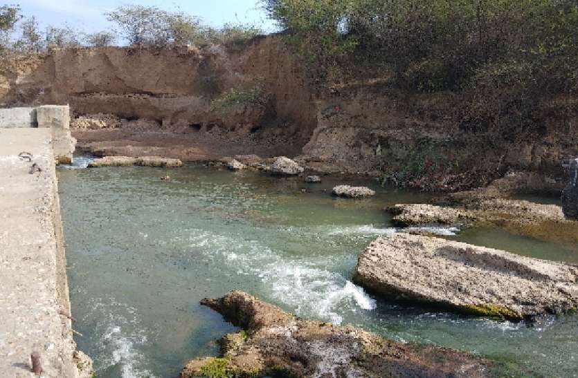 मांगली नदी के क्षतिग्रस्त एनिकट की नहीं ली सुध, गर्मी में होगा जल संकट मांगली नदी के क्षतिग्रस्त एनिकट की नहीं ली सुध, गर्मी में होगा जल संकट
