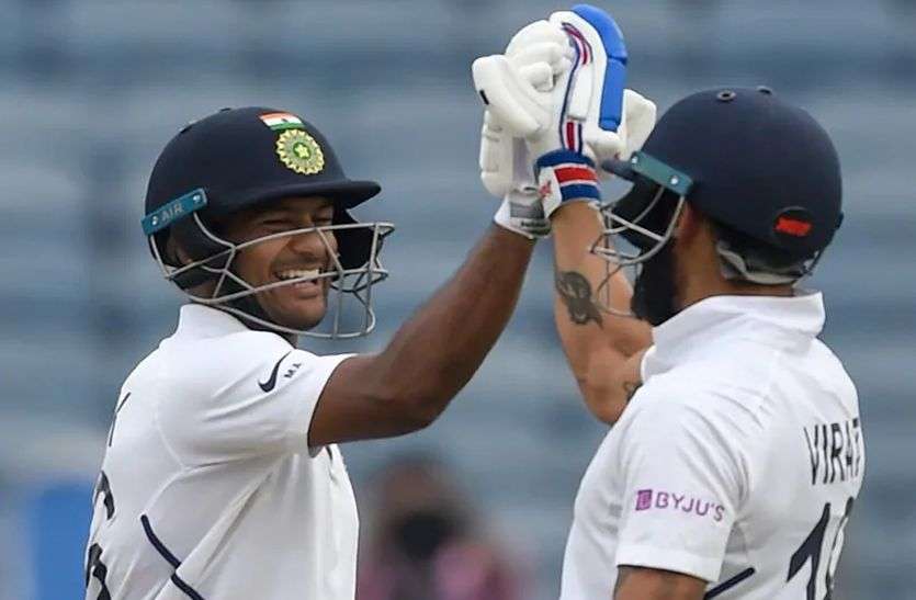 virat kohli mayank agarwal मयंक अग्रवाल ने बताया, बड़ी पारी खेलने के लिए प्रेरित करते हैं कप्तान विराट कोहली