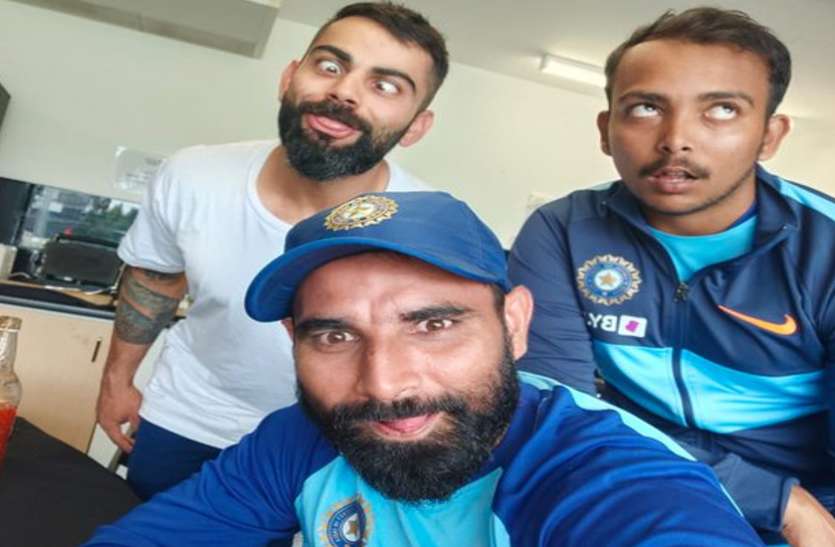 virat.jpg मोहम्मद शमी, विराट कोहली और पृथ्वी शाॅ की ये अजीबो-गरीब फोटो सोशल मीडिया पर हुई वायरल