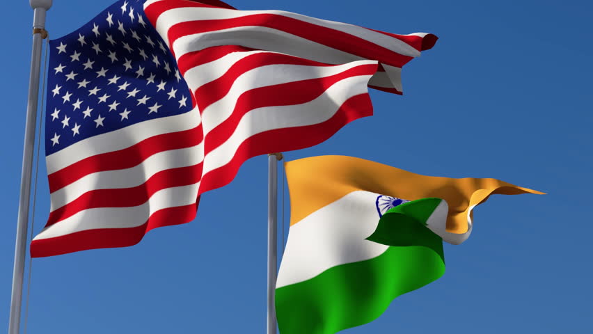India and American Flag 