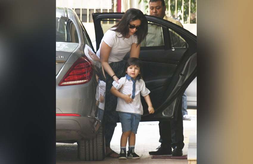 Taimur Ali Khan Spot With Mommy