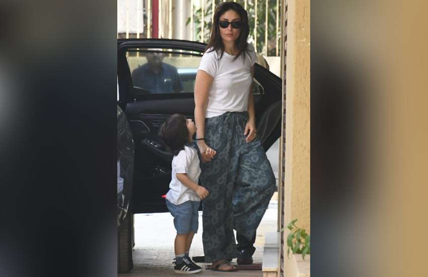 Taimur Ali Khan Spot With Mommy