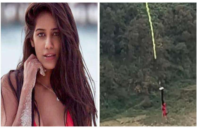 Poonam Pandey Bungee Jumping Video Bold Video Viral On Internet - पूनम