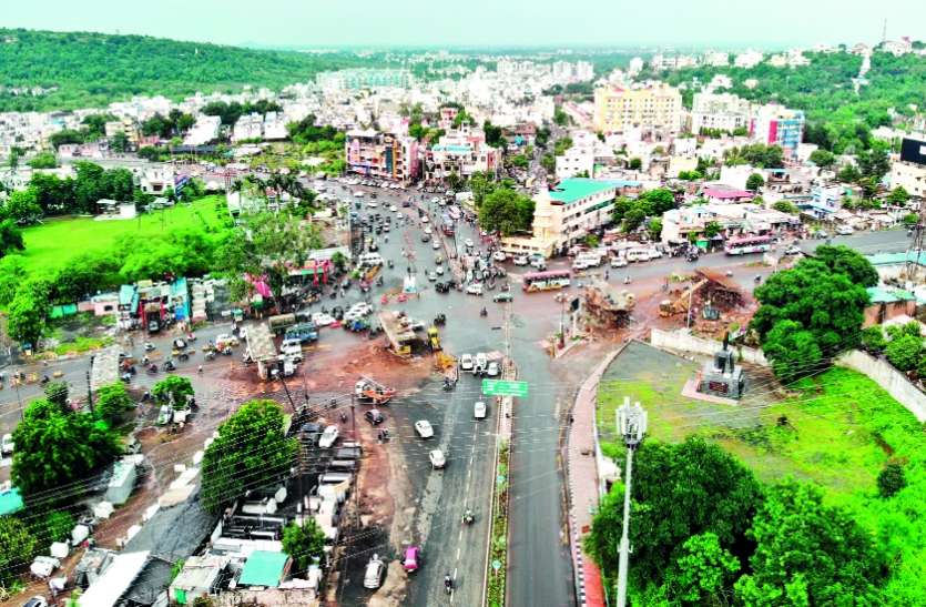 VIP Road वीआईपी रोड और सिंगारचोली आरओबी की तरफ आर्म को नक्शे से ही हटा दिया