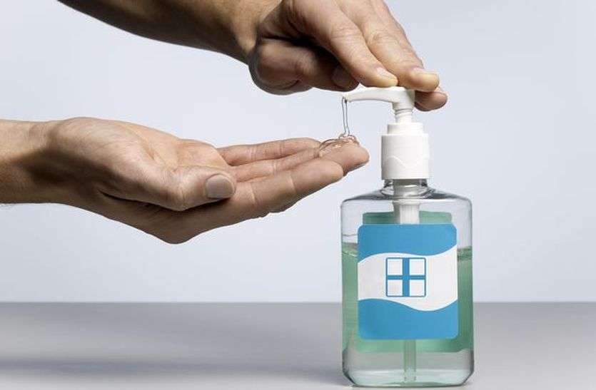 hand sanitizer छत्तीसगढ़ में कोरोना वायरस के संक्रमण को रोकने के लिए जंग जारी
