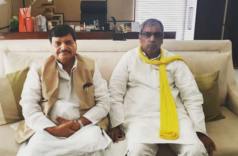 shivpal rajbhar शिवपाल-ओमप्रकाश राजभर ने की बैठक, मिलकर 2022 के लिए किया बड़ा ऐलान