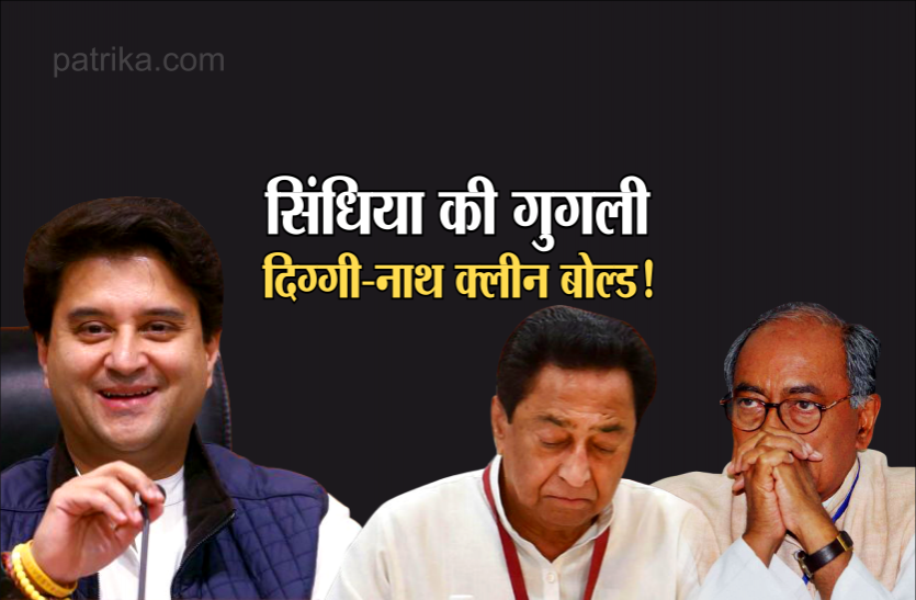 कमलनाथ-दिग्विजय पर भारी पड़ा ज्योतिरादित्य सिंधिया का मास्टर स्ट्रोक कमलनाथ-दिग्विजय पर भारी पड़ा ज्योतिरादित्य सिंधिया का मास्टर स्ट्रोक
