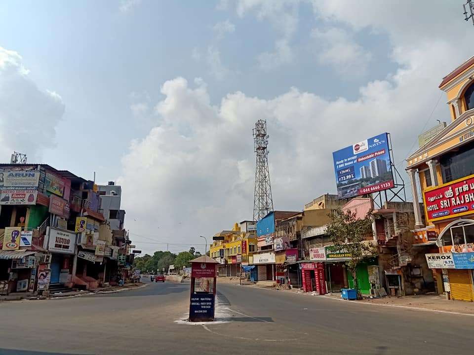Bus Terminus and Railway station remains deserted in chennai
