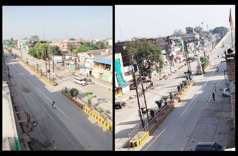 janta curfew follows in dabra city market closed डबरा की जनता ने बनाया जनता कफ्र्यू सफल, बाजार में सन्नाटा, पुलिस कर रही पेट्रोलिंग