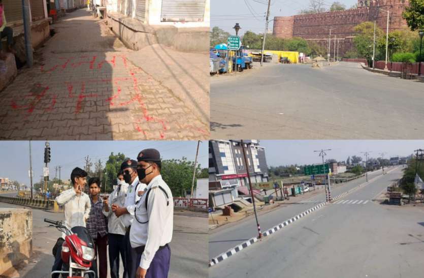 Janta Curfew आगरा मंडल में जनता कर्फ्यू का लोगों ने दिया भरपूर साथ, कुछ का किया गया चालान