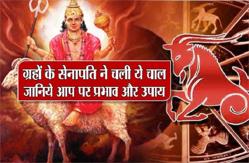 rashi parivartan of mars its good and bad effects and Solution ग्रहों के सेनापति ने चली ये चाल,जानिये सभी 12 राशियों पर इसका असर