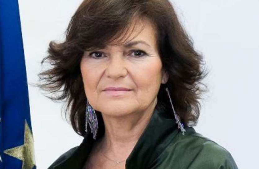 carmen calvo 63 वर्षीय स्पेन की उप-प्रधानमंत्री कोरोना वायरस की शिकार, टेस्ट पॉजिटिव पाया गया