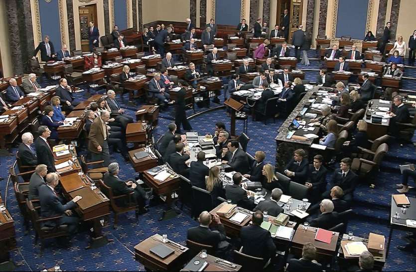 us senate अमरीका: कोरोना वायरस से लड़ने के लिए सीनेट ने दी 2.2 ट्रिलियन डॉलर के बिल को मंजूरी