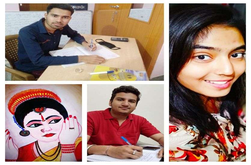 कॉलेज स्टूडेंट अपनी आर्ट से दे रहे कोरोना से लडऩे का संदेश कॉलेज स्टूडेंट अपनी आर्ट से दे रहे कोरोना से लडऩे का संदेश
