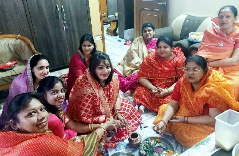 कोरोना के डर से घरों में मनी गणगौर कोरोना के डर से घरों में मनी गणगौर
