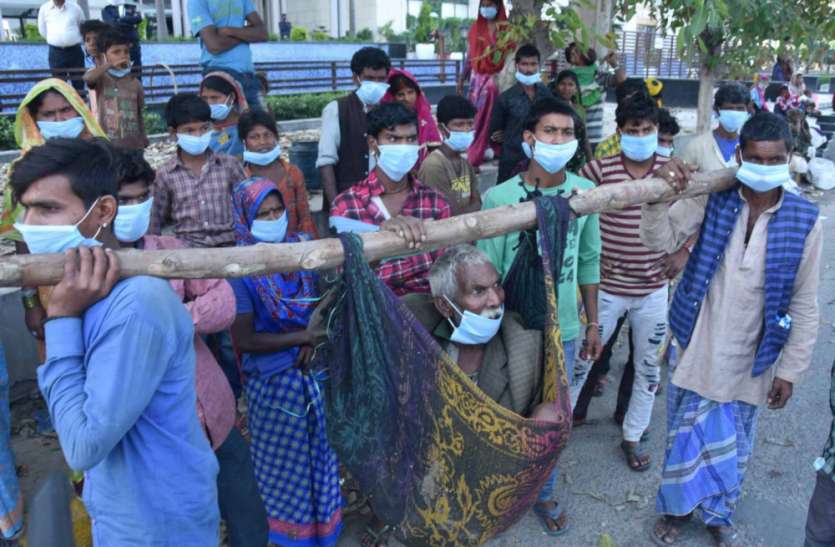 CoronaVirus Lockdown हौसलों की उड़ान पर ब्रेक न लगा सकी चिलचिलाती धूप, भूख और प्यास से सूखती हलक
