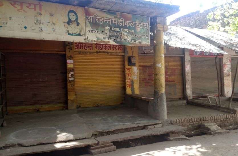 मेडिकल बंद होने से मरीज अब दवा को भी मोहताज मेडिकल बंद होने से मरीज अब दवा को भी मोहताज