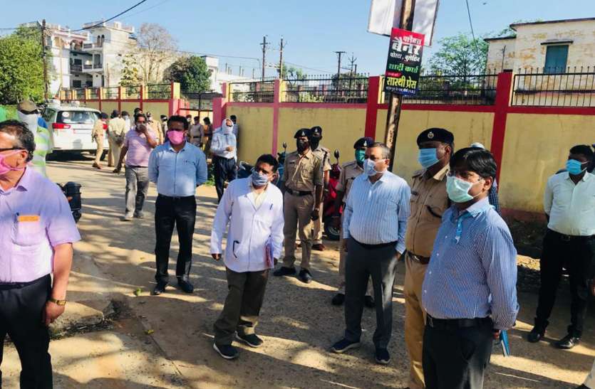 Mach drill provided for Corona positive case कोरोना पोजिटिव केस के लिए कराई गई माक ड्रिल